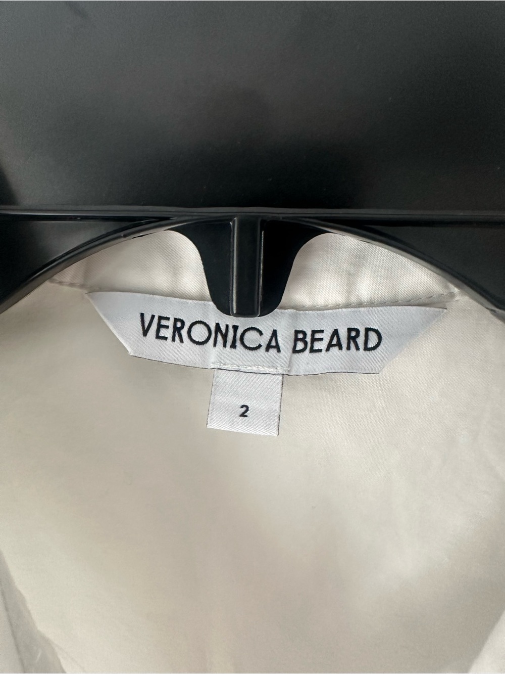 Veronica Beard Lloyd Logo Crest Button Down Shirt in White Size 2 - Picture 4 of 9
